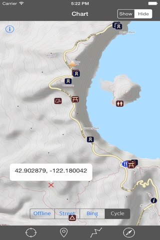 Crater Lake National Park GPS screenshot 3