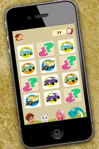 Memory game for children: memory cars. Learning game for boys - Premium screenshot 2