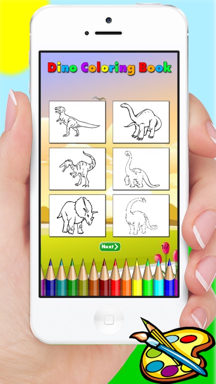 Dinosaur Coloring Book - Dino Drawing for Kids Free Games