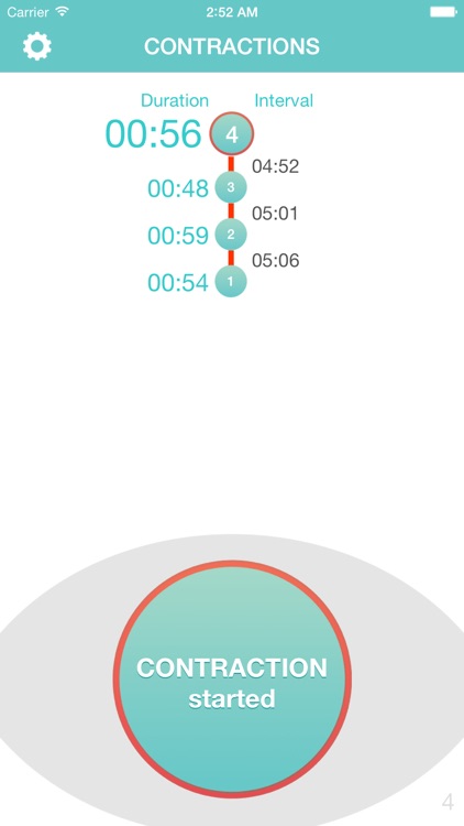 Contraction Timer 9m - Smart Labor Contraction Timer, Counter & Tracker