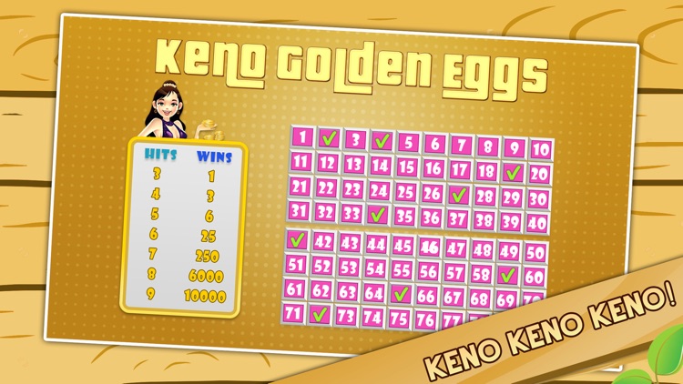 Classic Keno Golden Eggs - Bonus Multi-Card Play Paid Edition