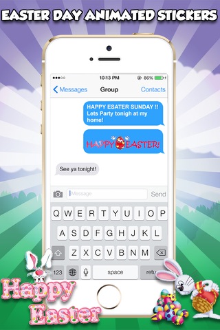 Happy Easter Emojis & GIFs screenshot 4