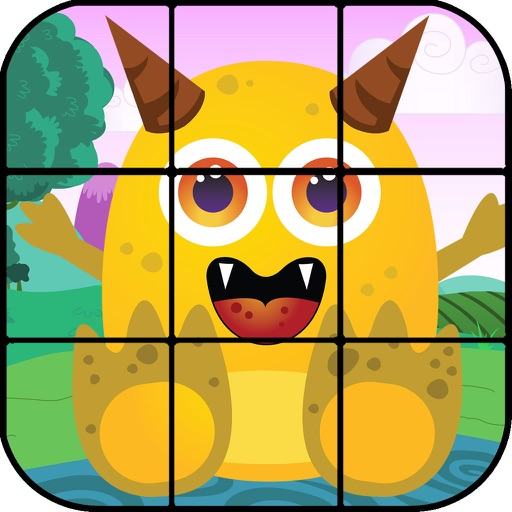 Jigsaw Puzzle for Kids Monsters Icon