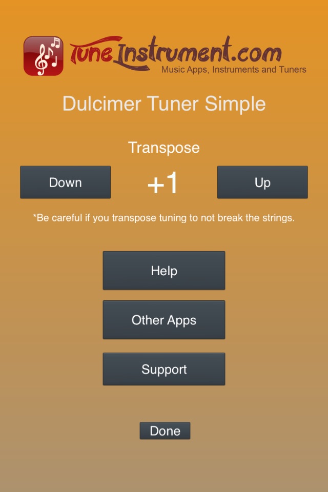 Dulcimer Tuner Simple screenshot 4