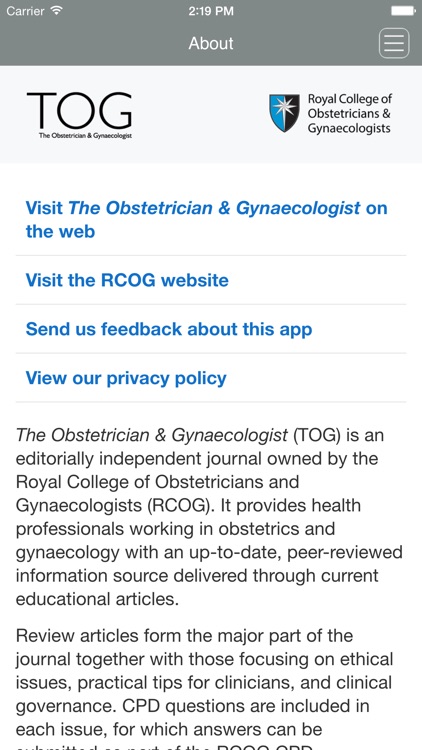 The Obstetrician & Gynaecologist