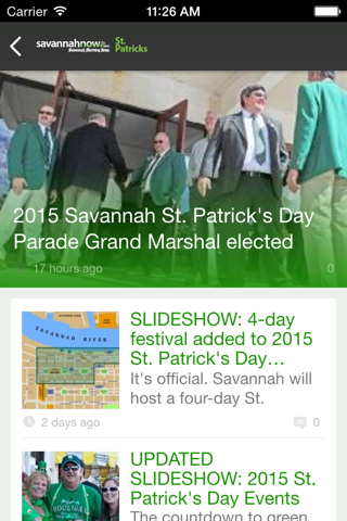 SavannahNow St. Patrick's App screenshot 2
