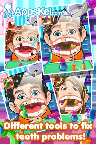 Crazy Nick's Celebrity Dentist Story – 5 Dentistry Games for Pro screenshot 2