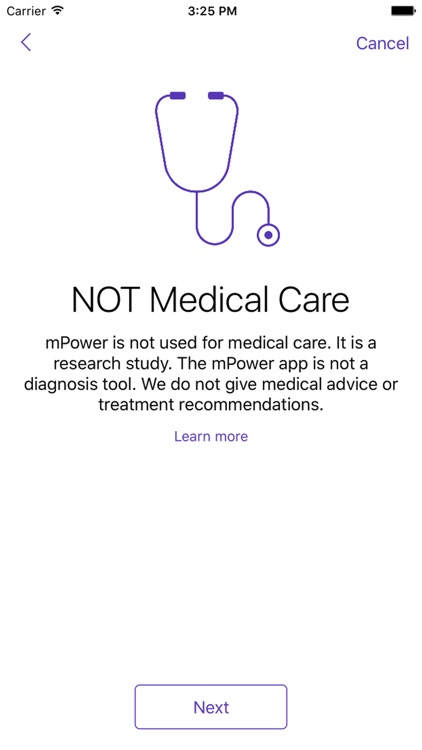 Parkinson mPower study app screenshot-4