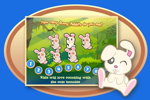 Bunny Rabbits in counting numbers and Easter Eggs screenshot 2