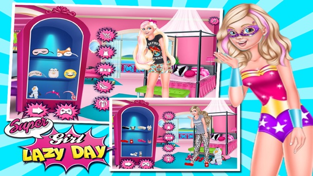 Super Girl Lazy Day Dress Up And Makeup Games(圖2)-速報App