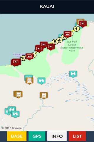 Kauai and Kalalau Map screenshot 3