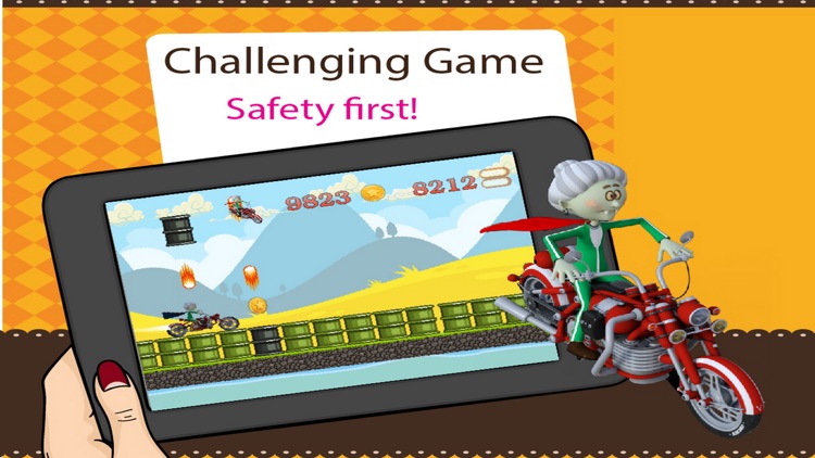 Angry Grandma Racing - Moto racer hill climb games