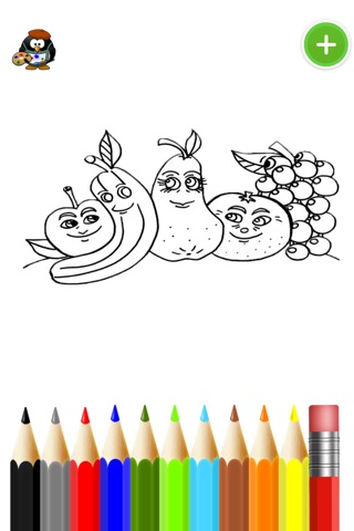 A coloring app of the Fruitce for children: Learn to draw and paint screenshot 2