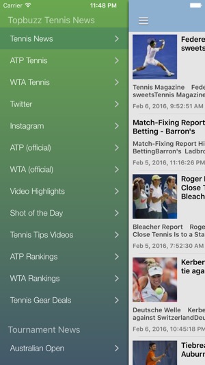 Tennis News & Results Free Edition(圖1)-速報App