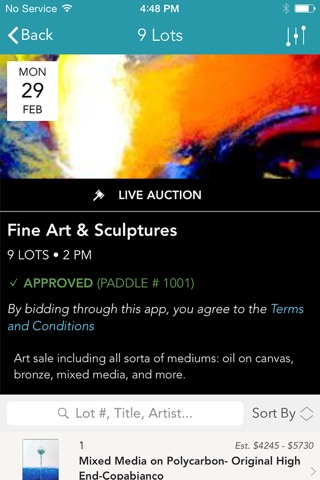 Nova Art Auctions screenshot 2
