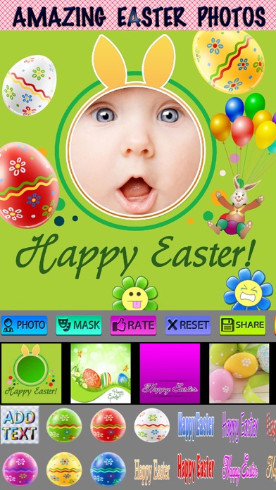 Happy Easter Picture Frames and Stickersのおすすめ画像4