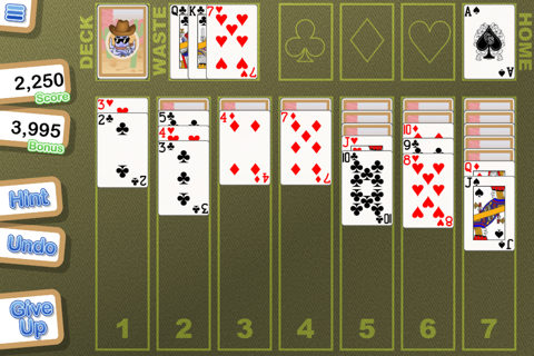 Crystal Klondike Solitaire screenshot 2