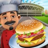 Soccer Stadium Fast-Food Cafe : Master Chef Ham-burger Cooking simulator