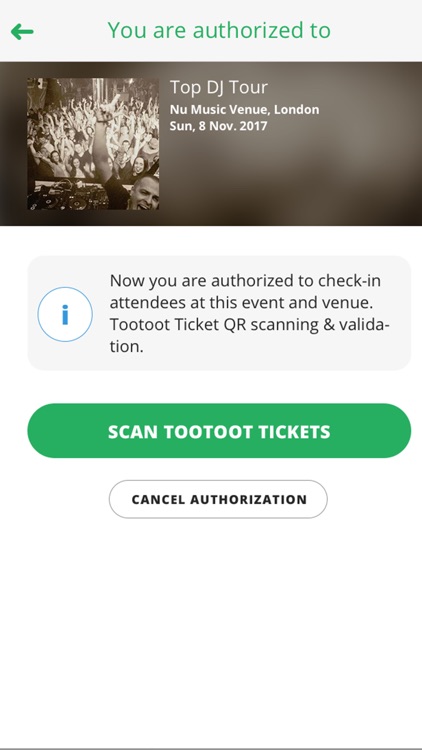 CheckTootoot - Ticket scanning