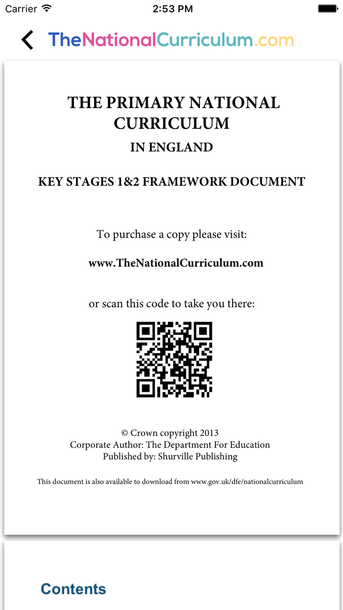 The National Curriculum App