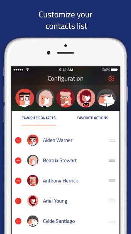 Veer launcher - Contacts widget for notification center by Veecards screenshot-3