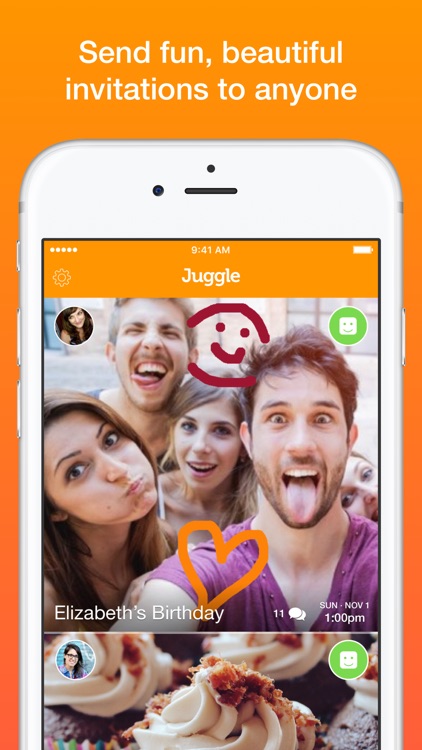 Juggle - Cool Invitations & RSVPs via TEXT screenshot-0