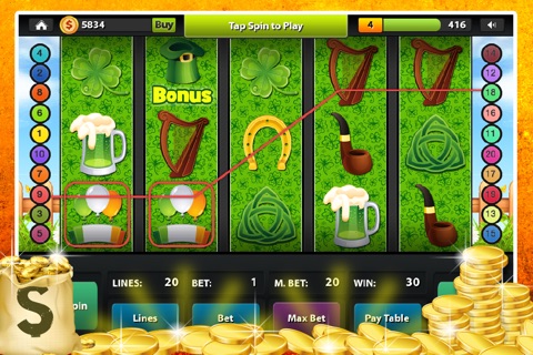 Amazing Leprechaun Slots : Casino Vegas 777 Slots Pro screenshot 2