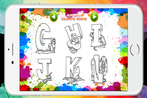 ABC Alphabet Coloring Book Pages Game for Preschool screenshot 4