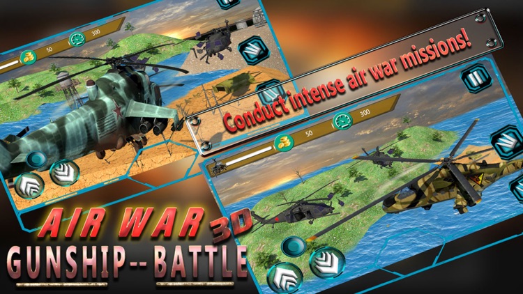 Air War Gunship Battle 3D