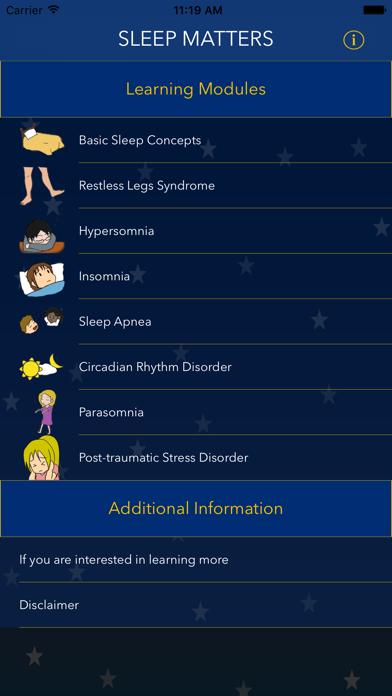 How to cancel & delete SleepMatters - animated educational modules on sleep disorders from iphone & ipad 1