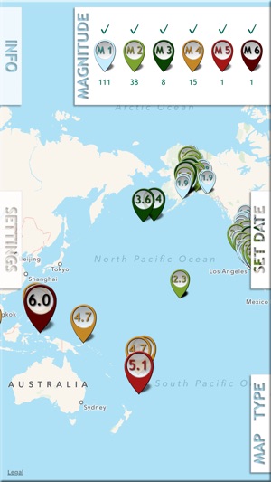 Earthquake PulseEarth - Maps & Information, Earthquakes hist(圖2)-速報App