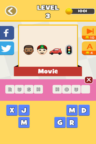 QuizPop Mania! Guess the Emoji Movies and TV Shows - a free word guessing quiz game screenshot 3