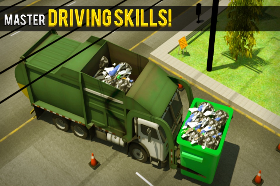City Garbage Truck Driver Simulator: A Real Driving Test Game screenshot 2
