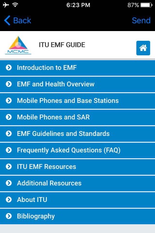 ITU EMF Guide screenshot 2