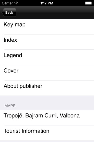 Тропоя, Байрам-Цурри, Долина Валбоны. Туристическая карта. screenshot 2