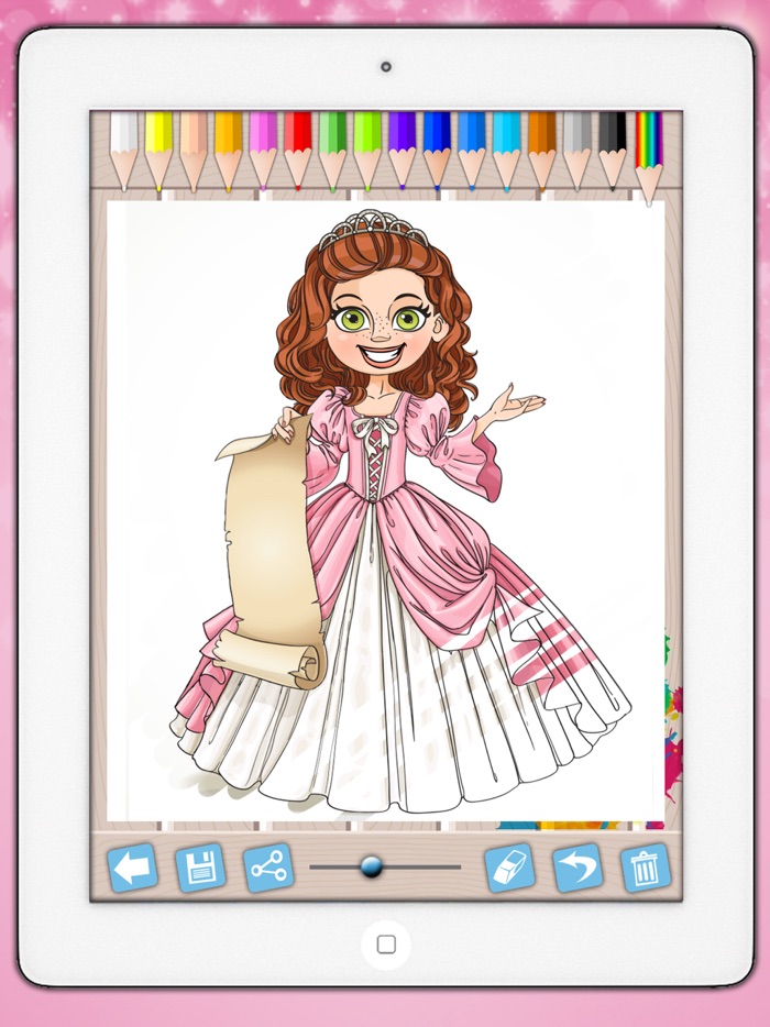 金发公主儿童画画涂色游戏大全3-6岁宝宝早教育儿益智软件