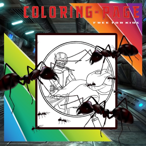 Finger Coloring Book For Kids Inside Office For Ant superhero Edition iOS App