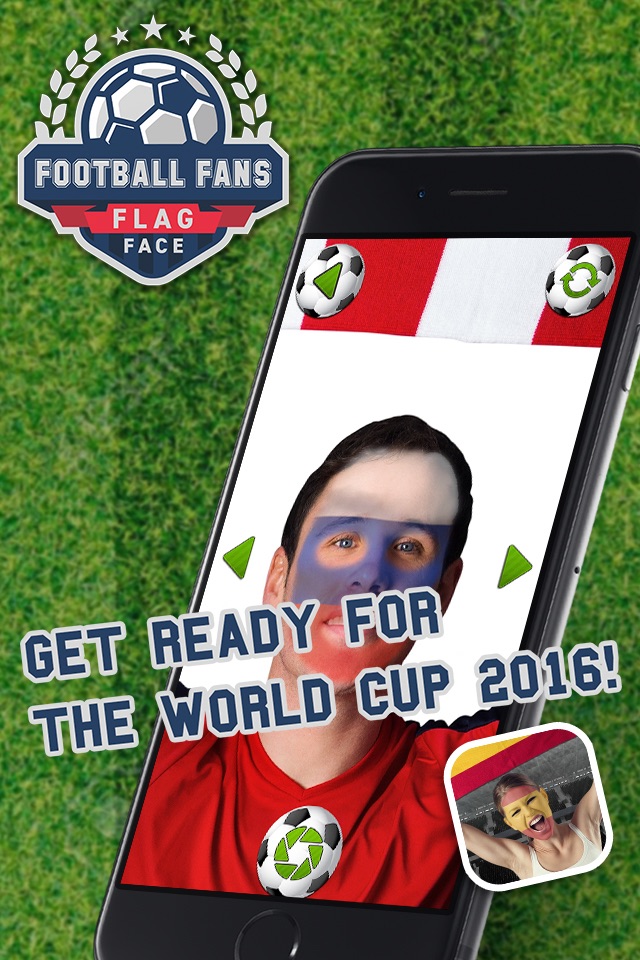 Football Fans Flag Face – Support Your Favorite National Team and Paint Faces screenshot 2