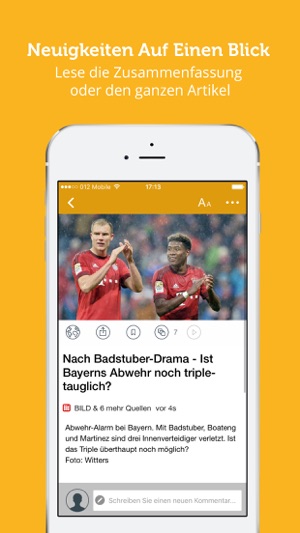 Deutsche Nachrichten - Sport, Wirtschaft, Politik, Geld & Ku(圖3)-速報App