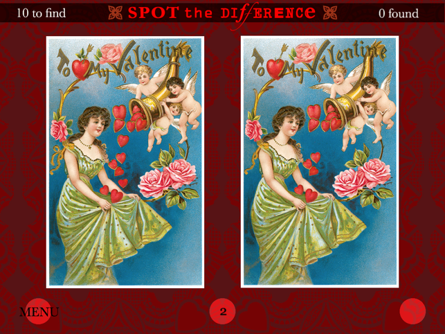 Spot The Difference Victorian Valentine Postcards(圖2)-速報App