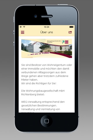 Wohnungsbau GmbH Richtenberg screenshot 2