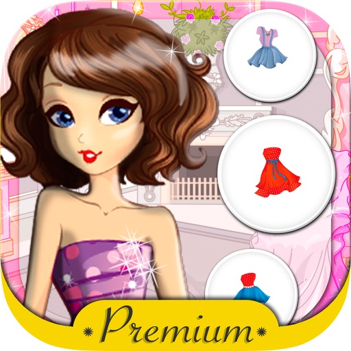 Dress dolls and design models fashion games for girls - Premium icon