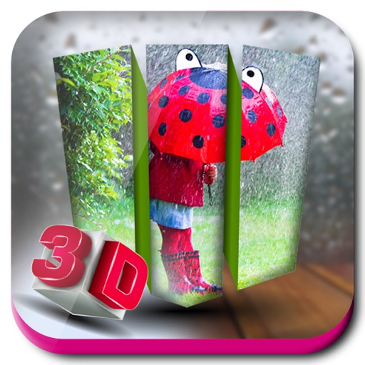 3D Rain Photo Frames icon