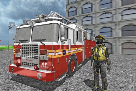 Fire Fighter Emergency Truck Simulator 3D screenshot 2