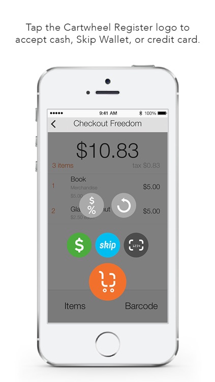 Cartwheel Register - Point-of-Sale (POS) & Loyalty Program. Accept credit cards without a swiper. screenshot-3