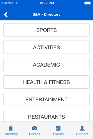 Sports and Activities Directory screenshot 2