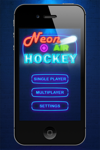Air Hockey NEON - ice hockey game 2017 (2 Players) screenshot 3