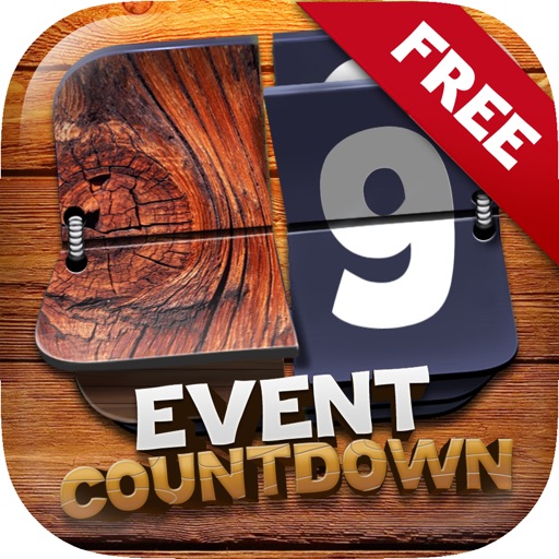Event Countdown Fashion Wallpaper  - “ The Wooden ” Free icon