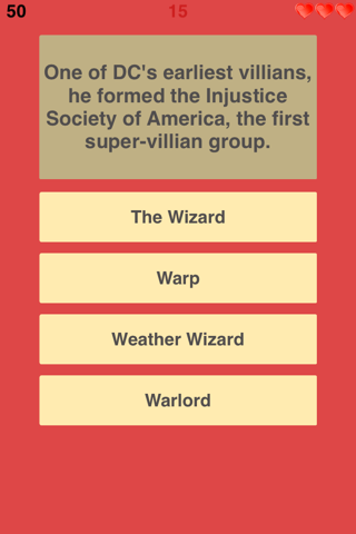 Trivia for the DC Comics Universe - Super Fan Quiz for DC Comics Trivia - Collector's Edition screenshot 2