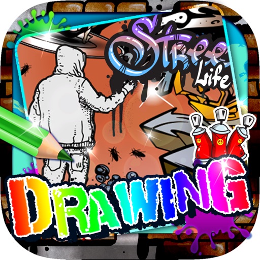 Drawing Desk Graffiti : Draw and Paint Coloring Books Edition Free icon